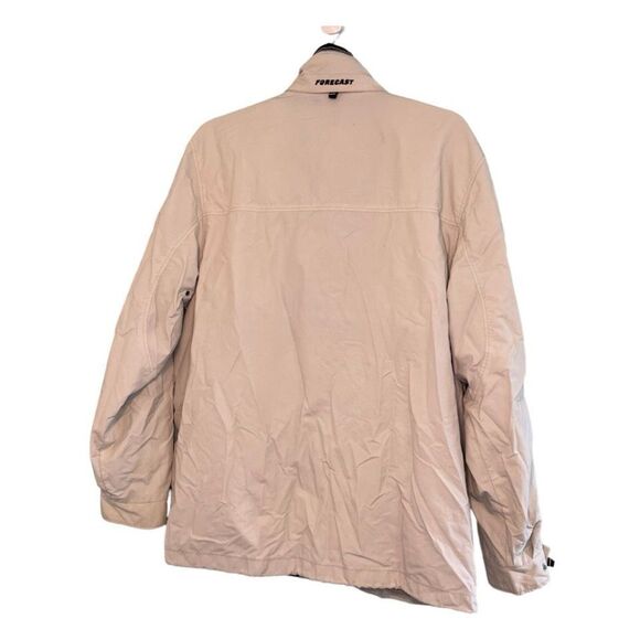 Vintage Forecast‎ 1991 Field Jacket Tan Blue Nylon Fishing Chore Windbreaker 52 - Picture 2 of 11